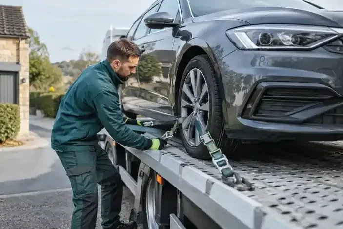 vehicle recovery and transport illustration